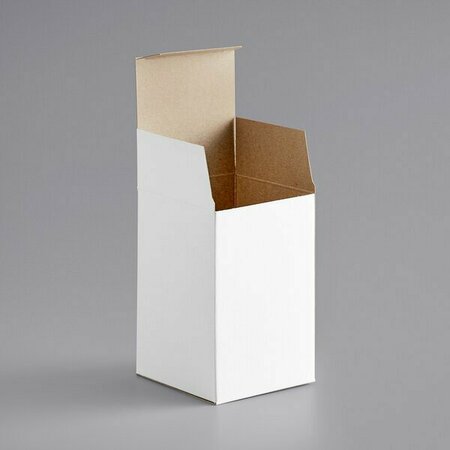 LAVEX 4'' x 4'' x 6'' White Reverse Tuck Carton, 250PK 442BOX26RTW